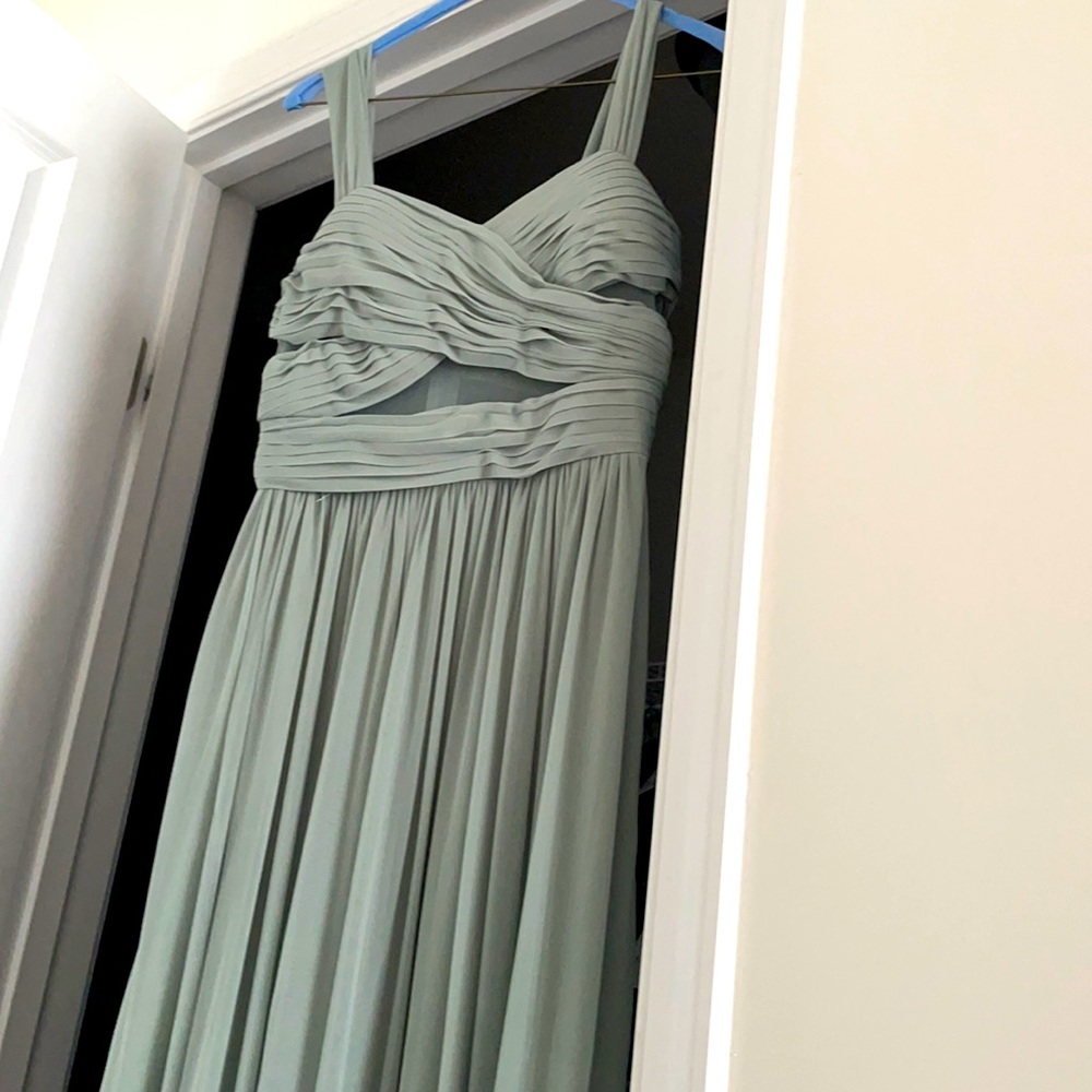 Birdy Grey Sage Green Pleated Dress